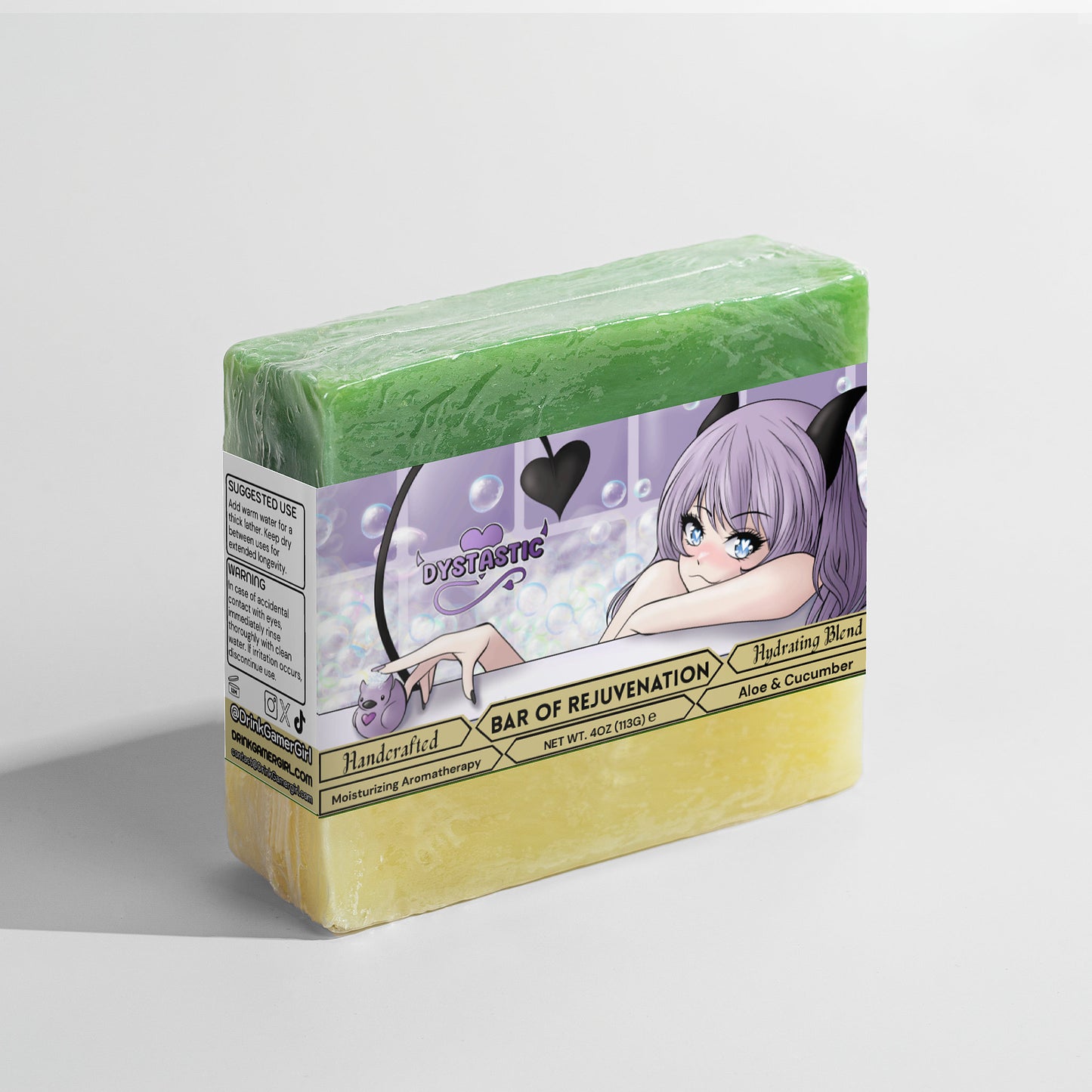 Dystastic - Bar of Rejuvenation Aloe & Cool Cucumber Soap