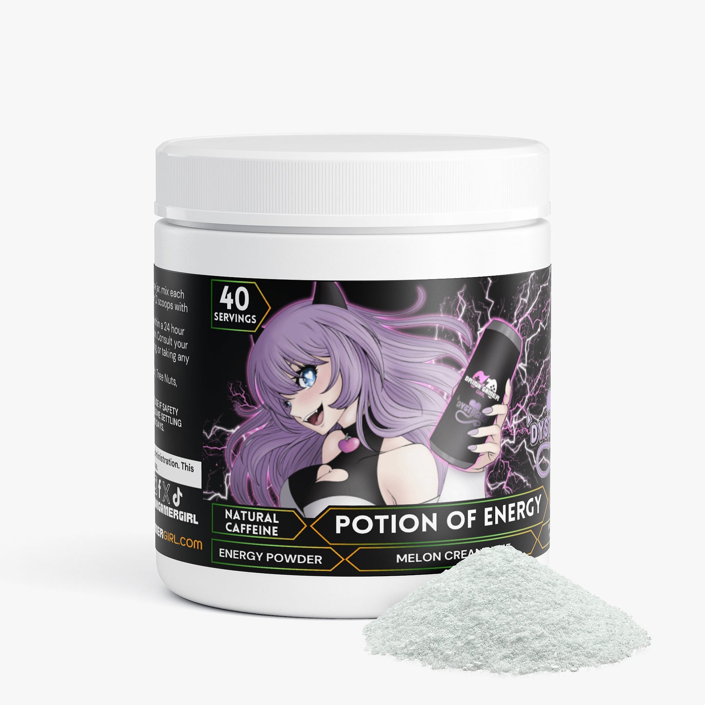 Dystastic - Potion of Energy Energy Powder (Melon Creamsicle)