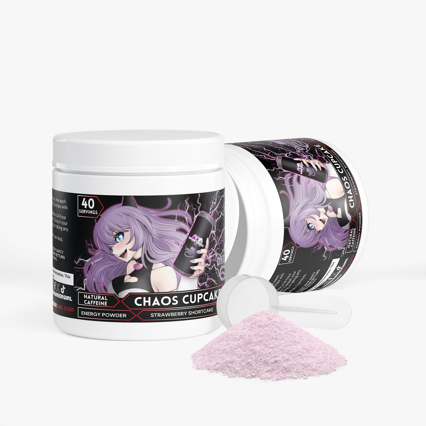 Dystastic - Chaos Cupcake Energy Powder (Strawberry Shortcake)