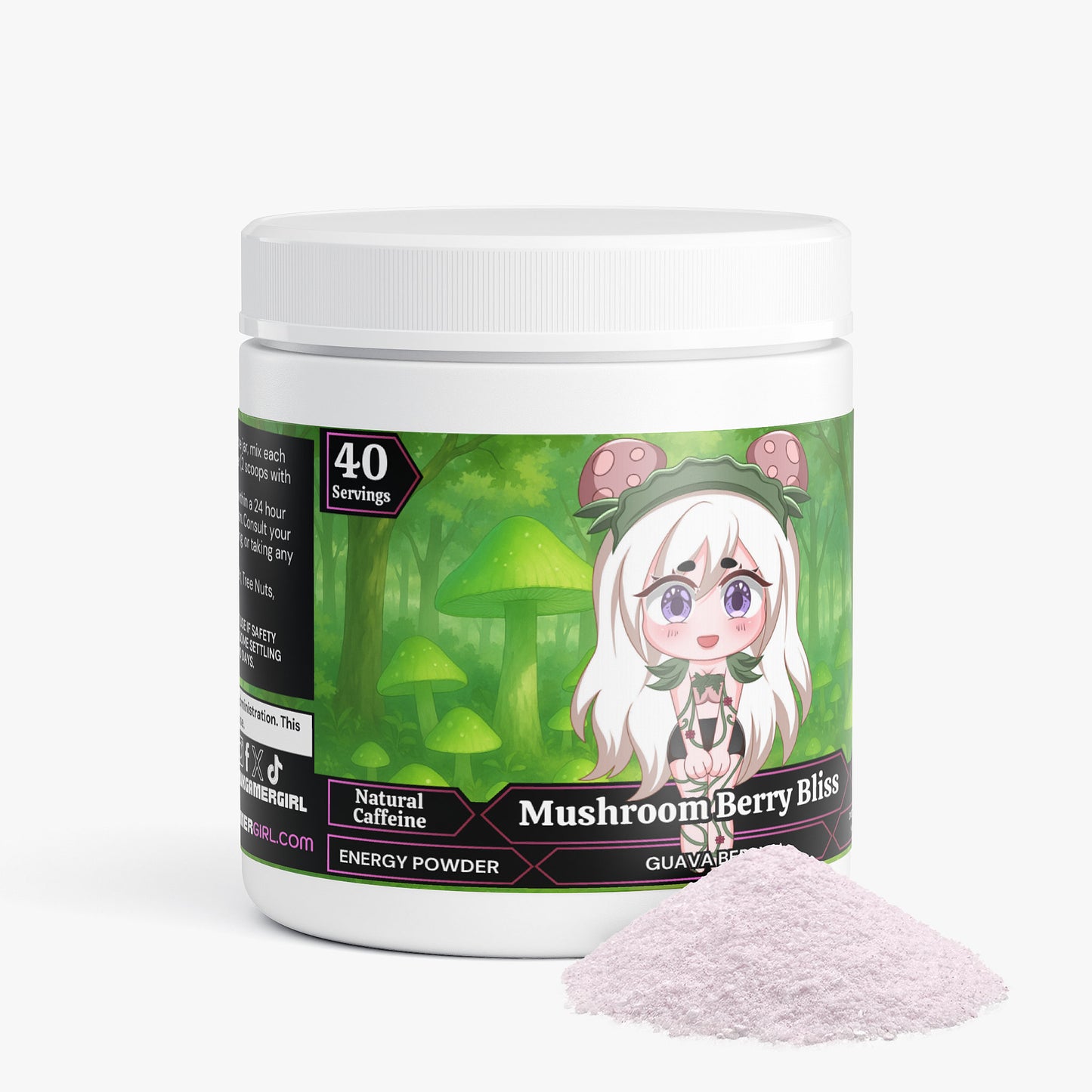MushiiXx - Mushroom Berry Bliss Energy Powder (Guava Berry)