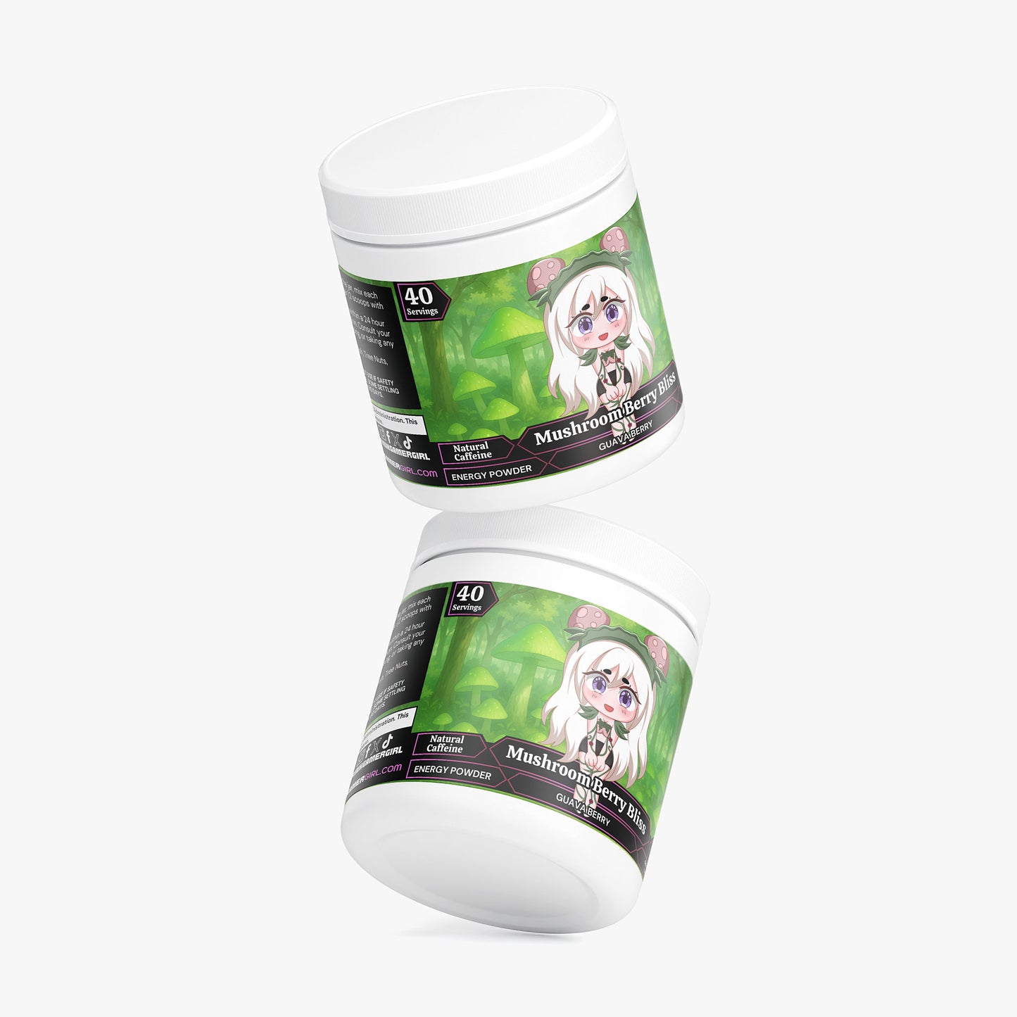 MushiiXx - Mushroom Berry Bliss Energy Powder (Guava Berry)