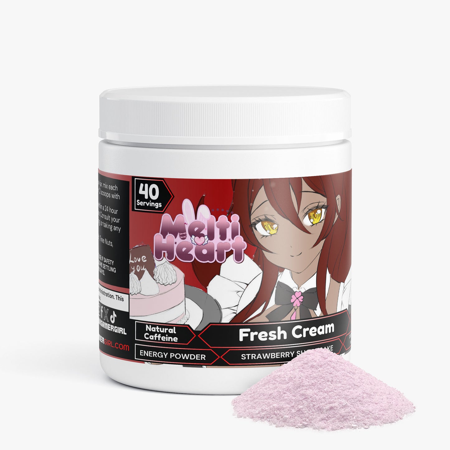 MeltiHeart - Fresh Cream Energy Powder (Strawberry Shortcake)