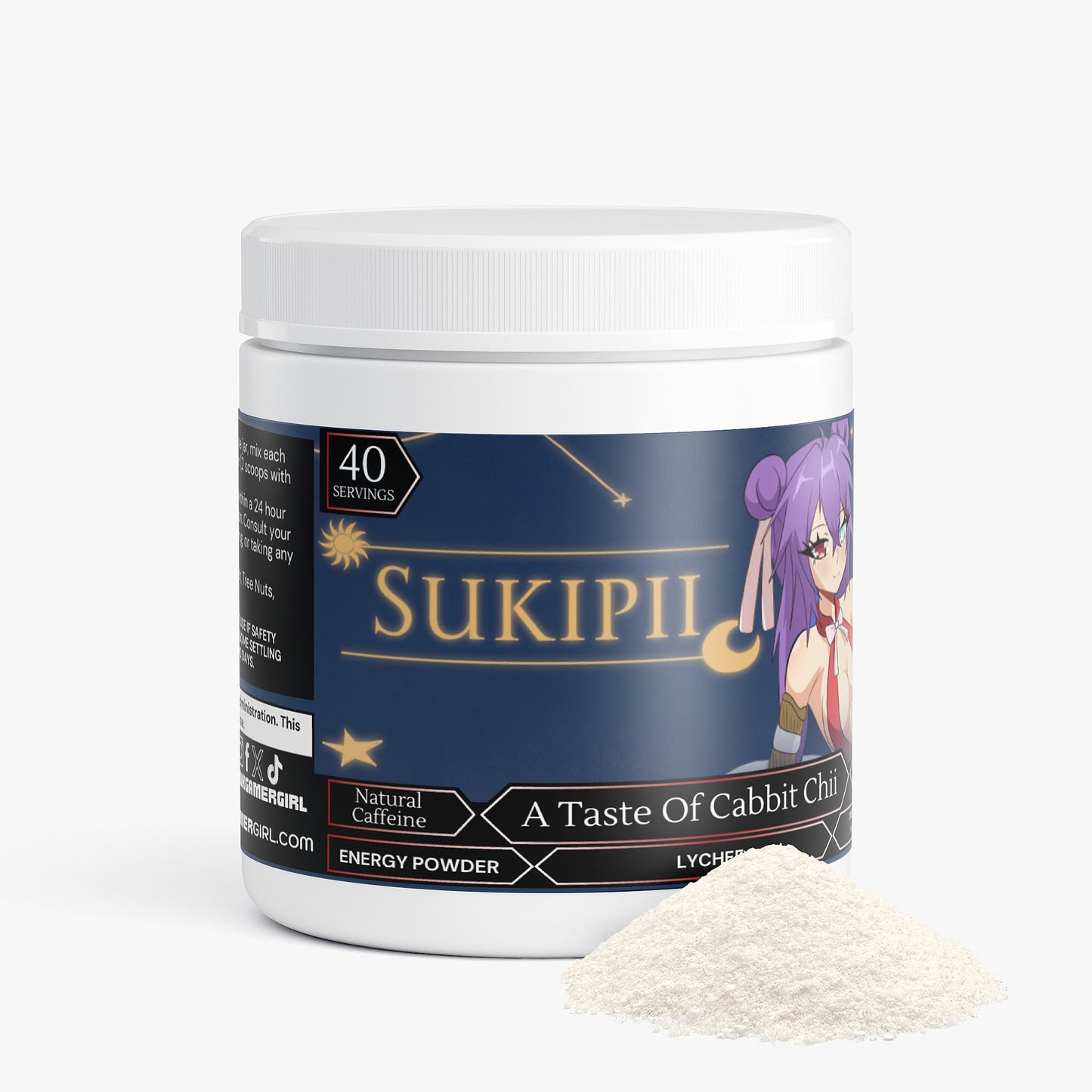 Sukipii - A Taste Of Cabbit Chii Energy Powder (Lychee Energy)