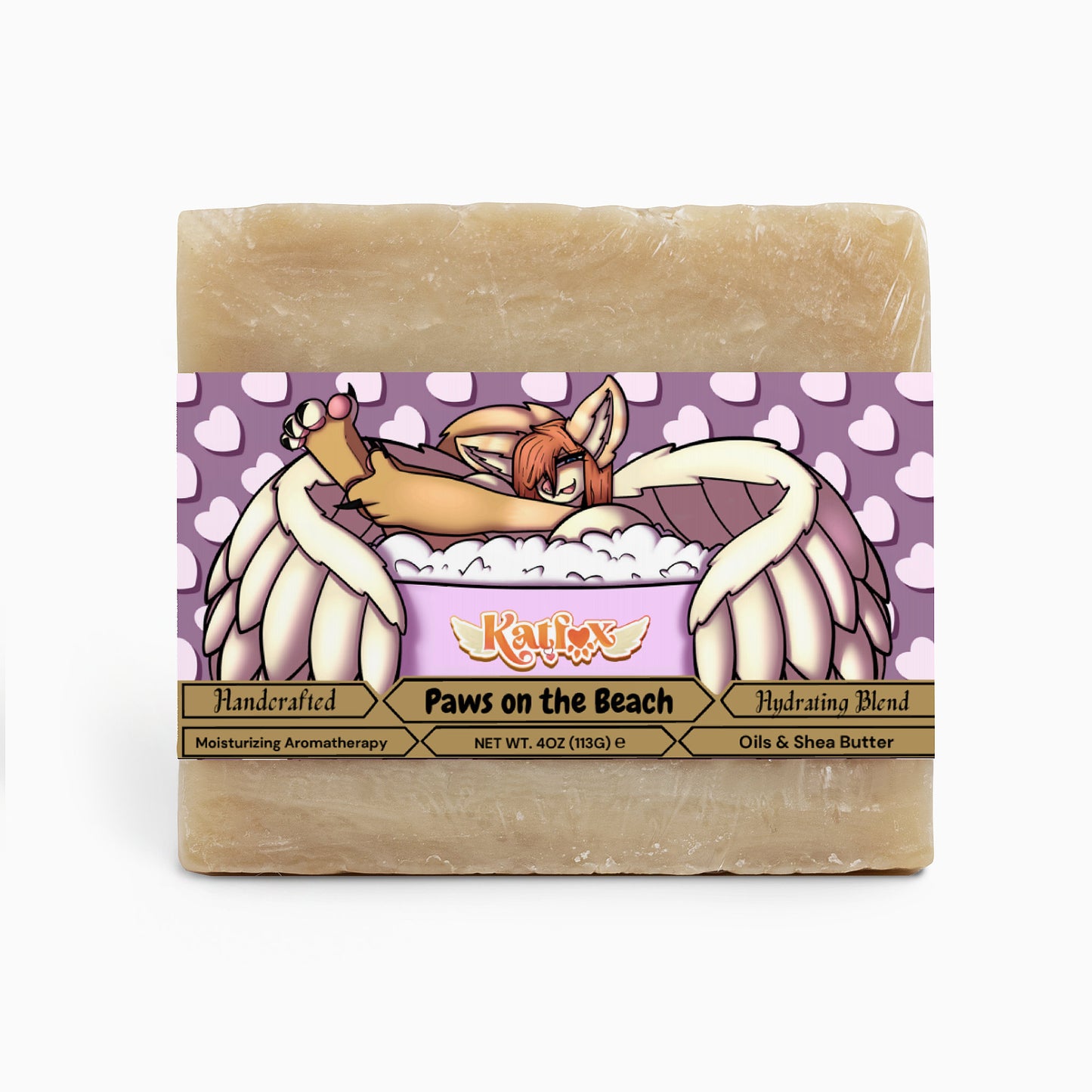 KatFox - Paws on the Beach Rich Sandalwood Soap