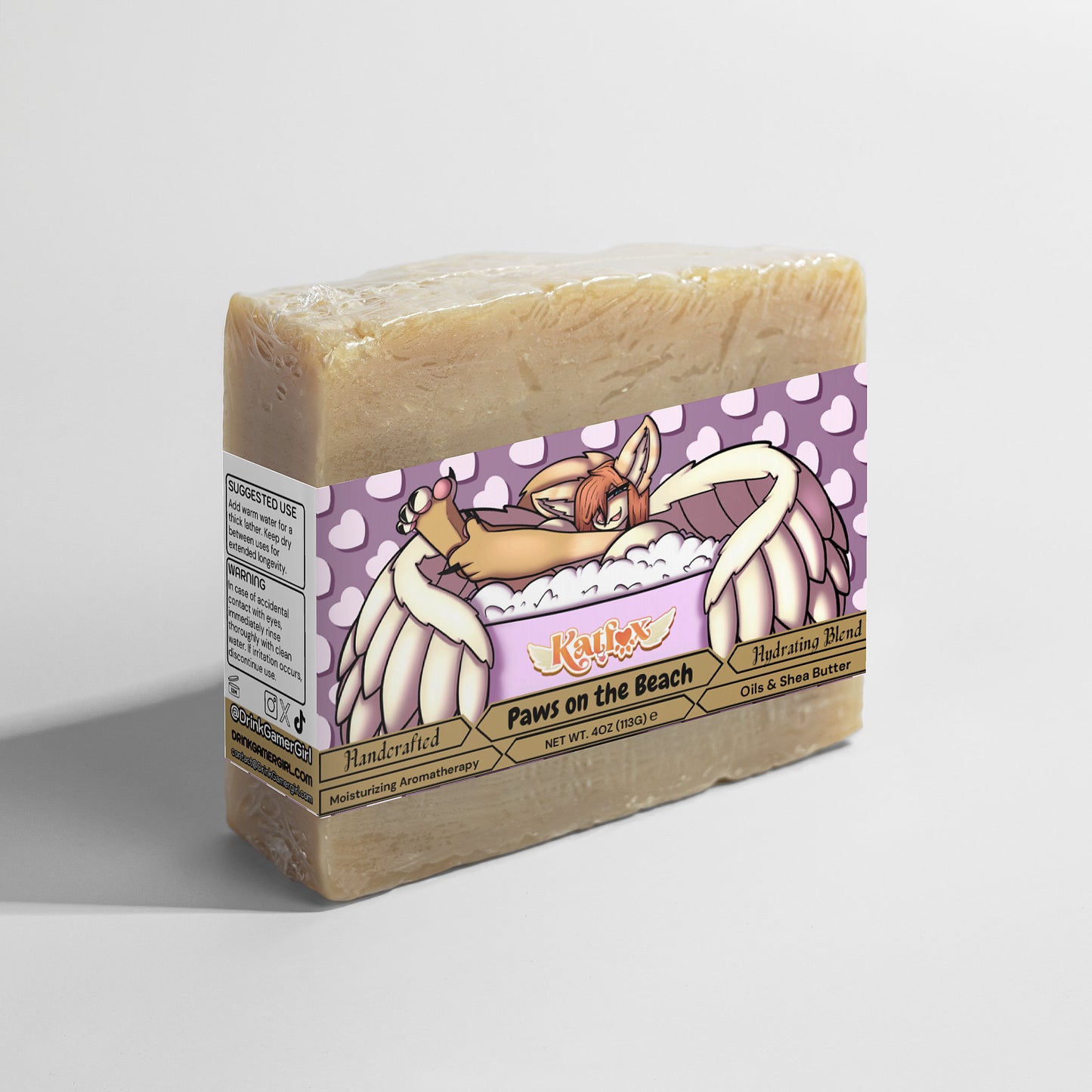 KatFox - Paws on the Beach Rich Sandalwood Soap