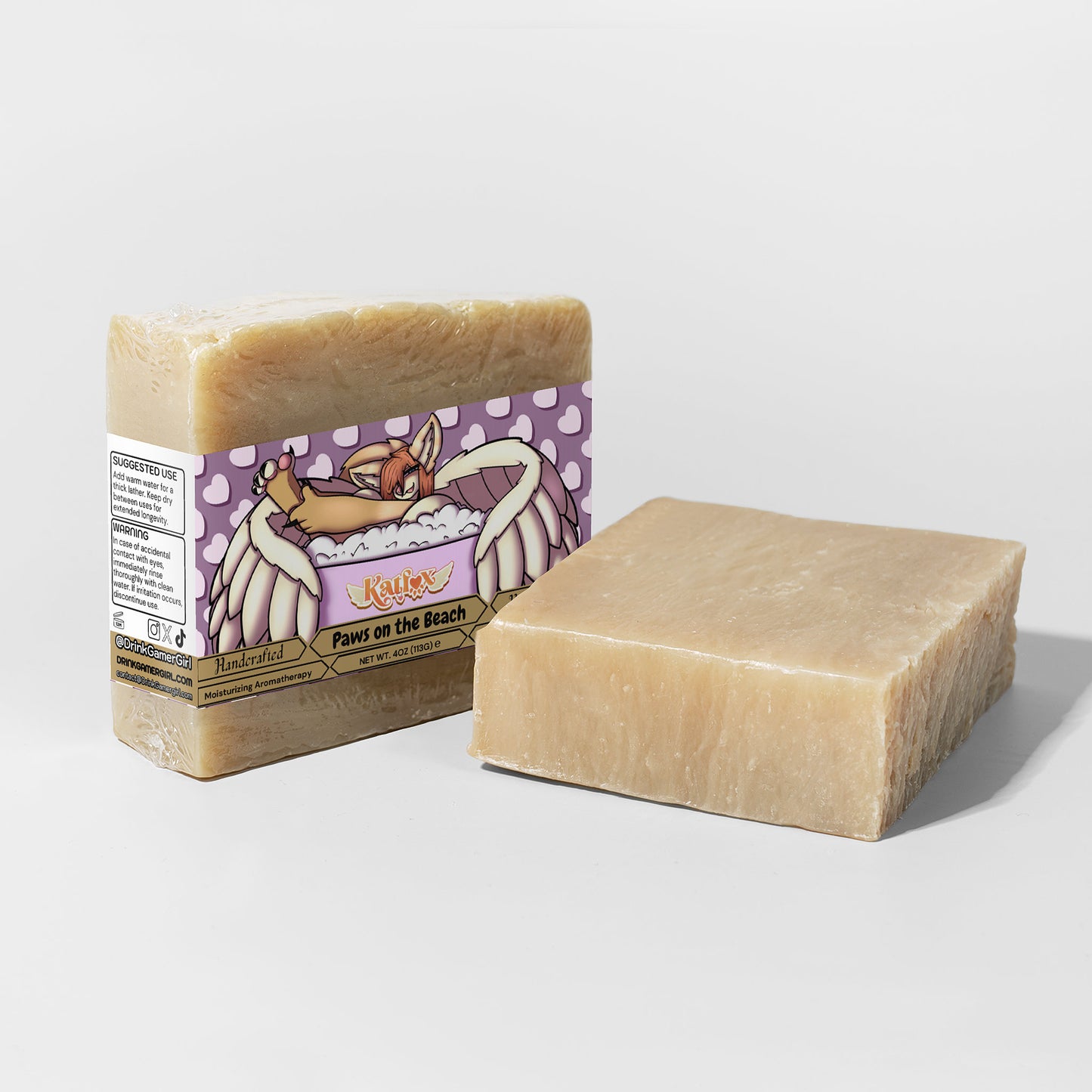 KatFox - Paws on the Beach Rich Sandalwood Soap
