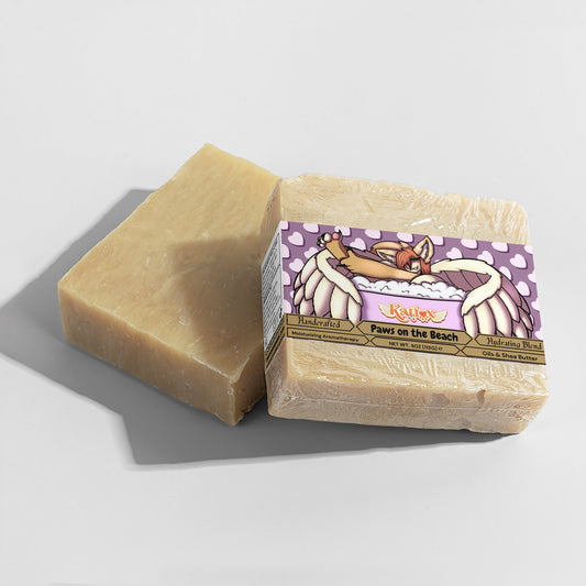 KatFox - Paws on the Beach Rich Sandalwood Soap