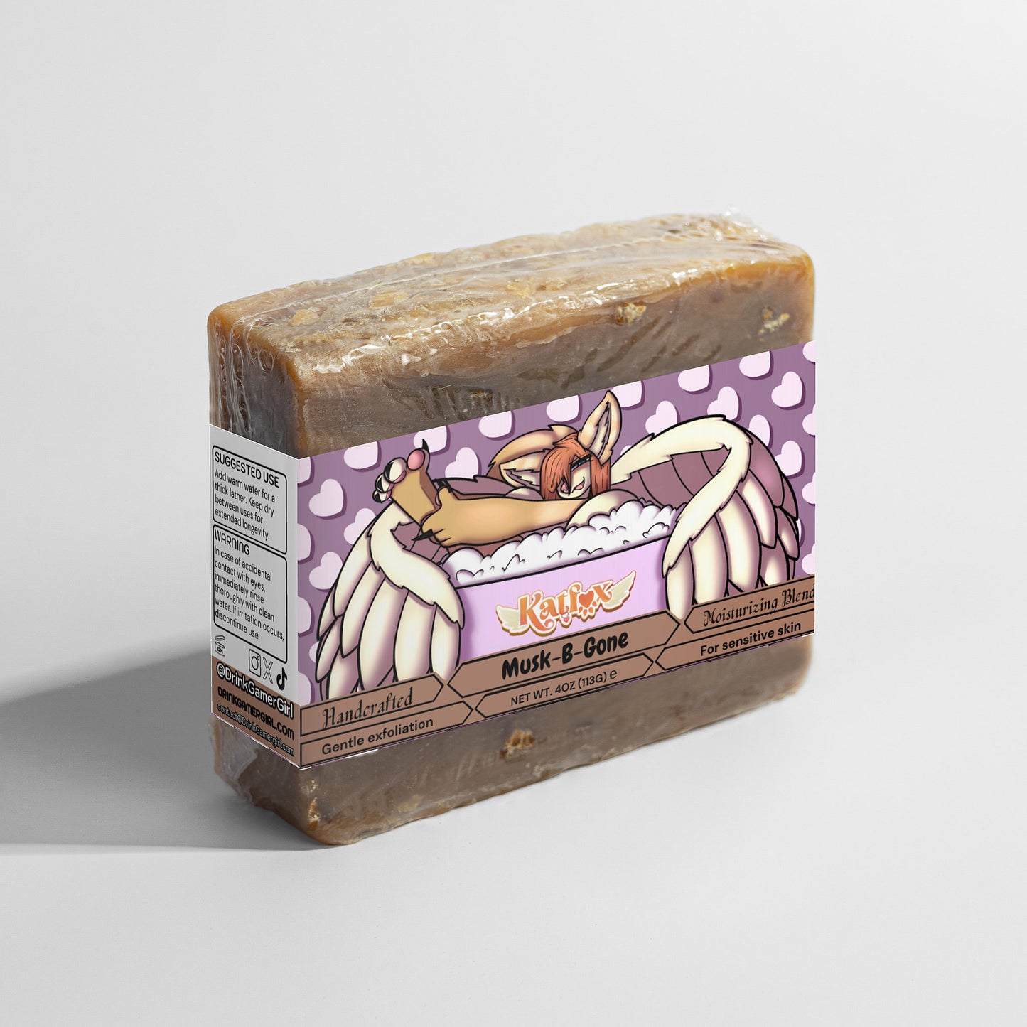 KatFox - Musk-B-Gone Oat Milk Honey Soap