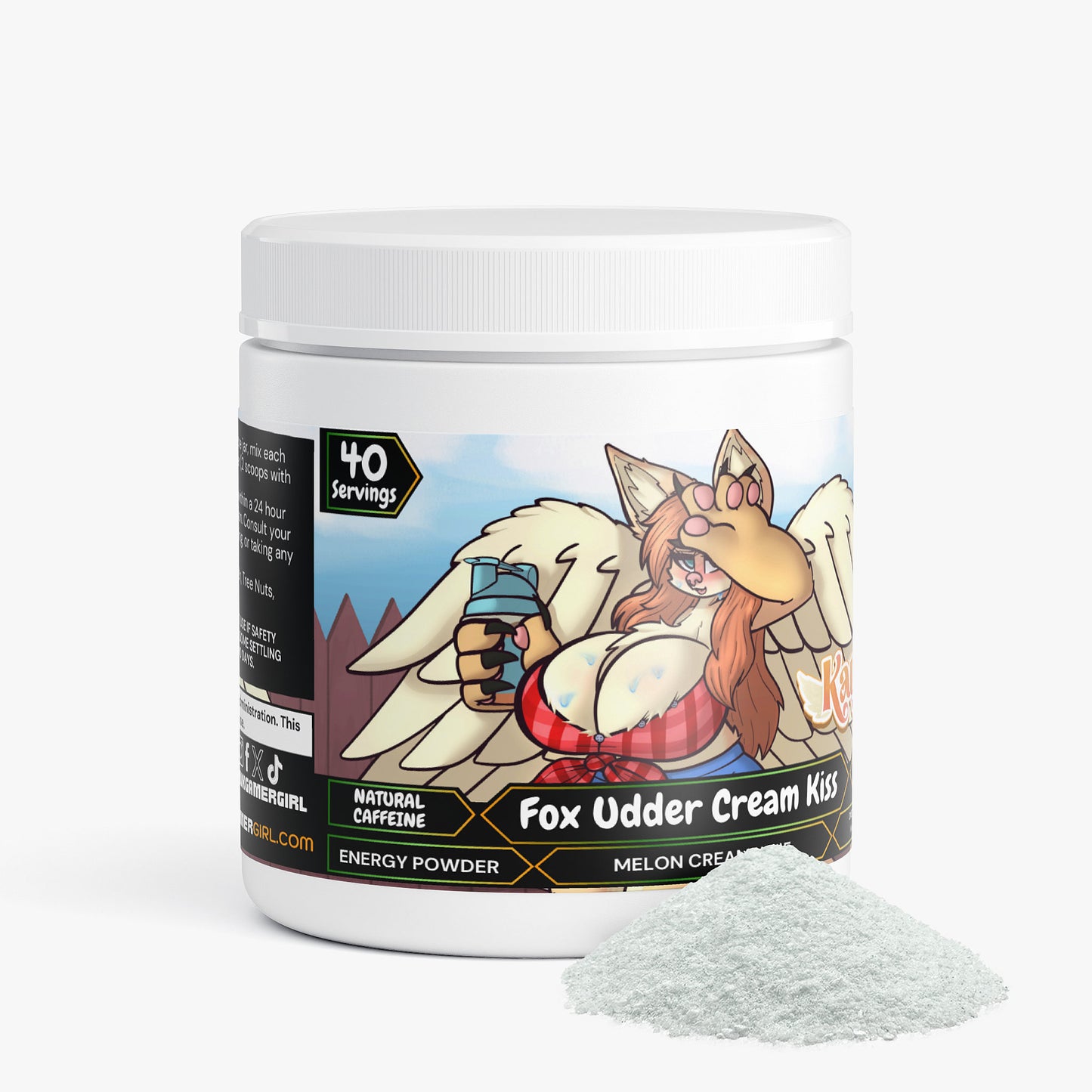 KatFox - Fox Udder Cream Kiss Energy Powder (Melon Creamsicle)