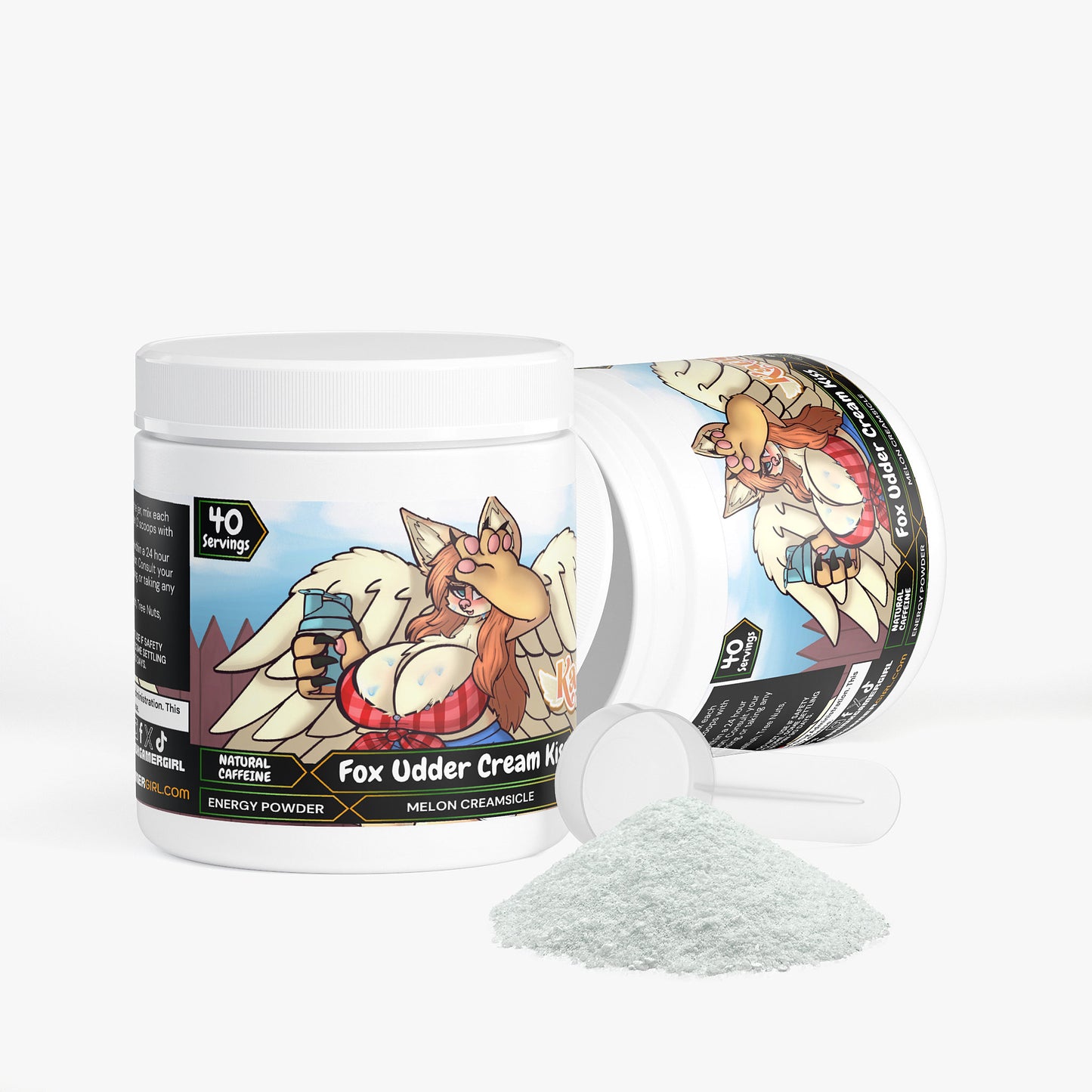 KatFox - Fox Udder Cream Kiss Energy Powder (Melon Creamsicle)