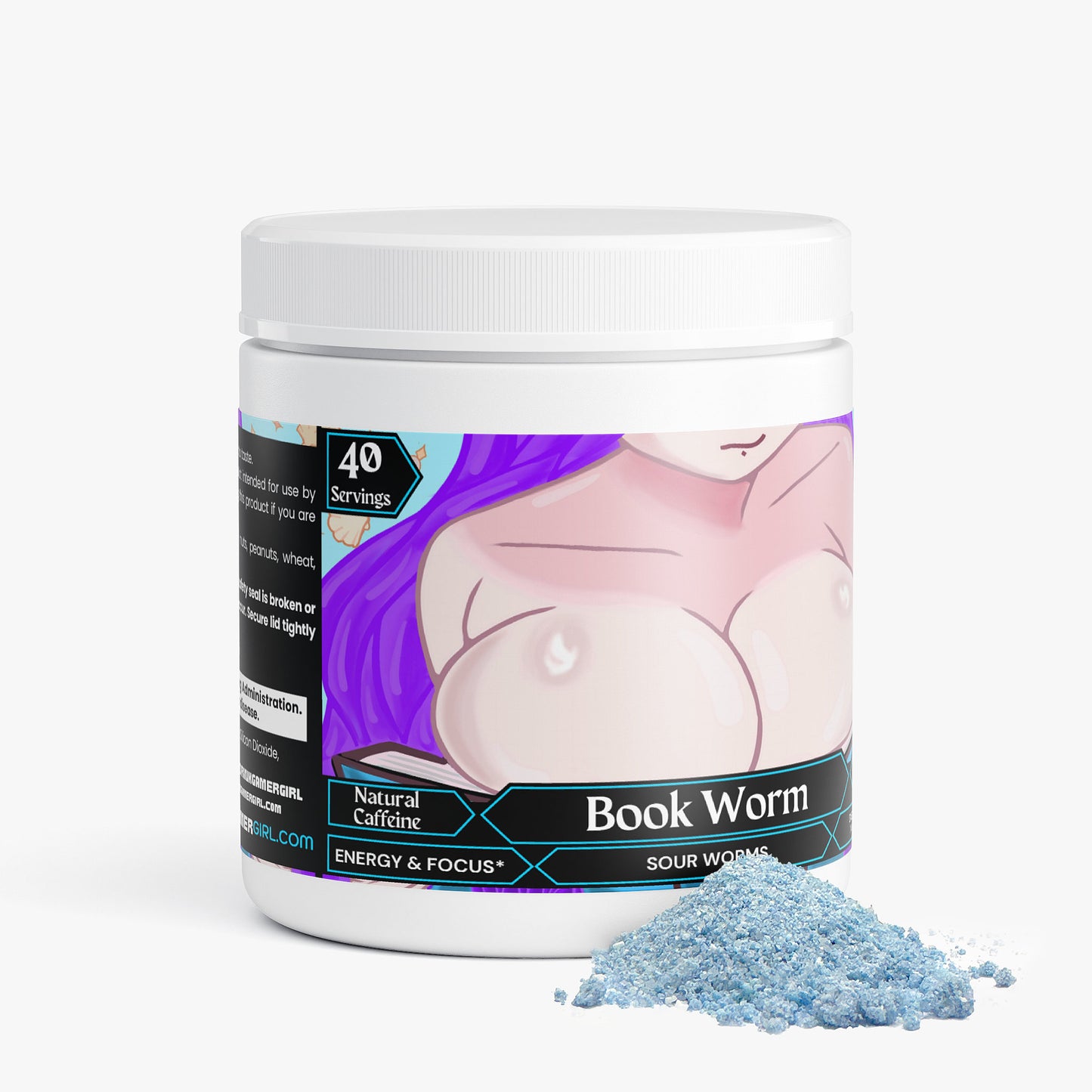 Syrin & PsySly - Book Worm Focus Powder (Sour Worms)