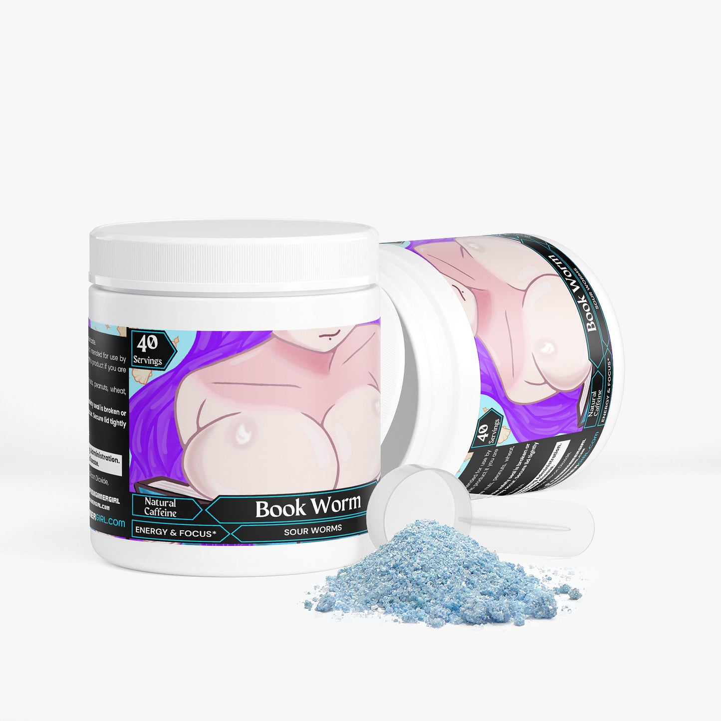 Syrin & PsySly - Book Worm Focus Powder (Sour Worms)