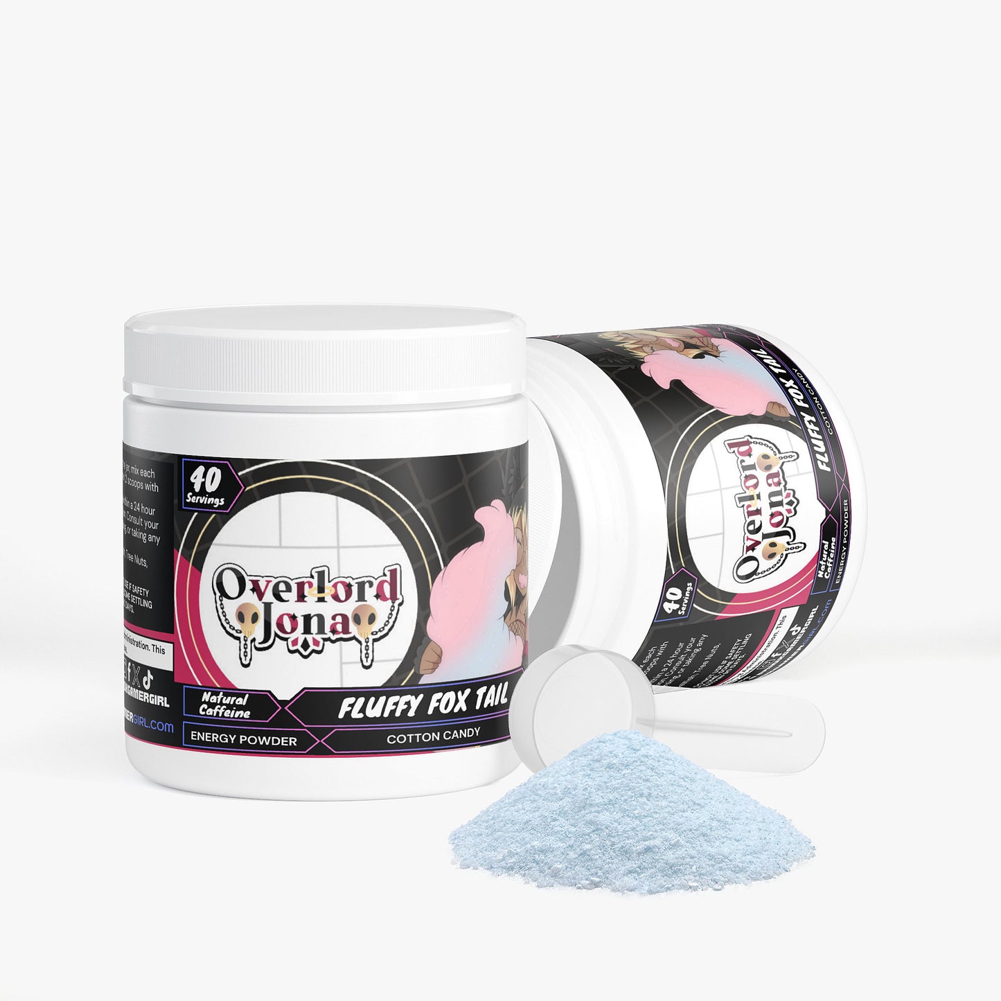 Overlord Jona - Fluffy Fox Tail Energy Powder (Cotton Candy)