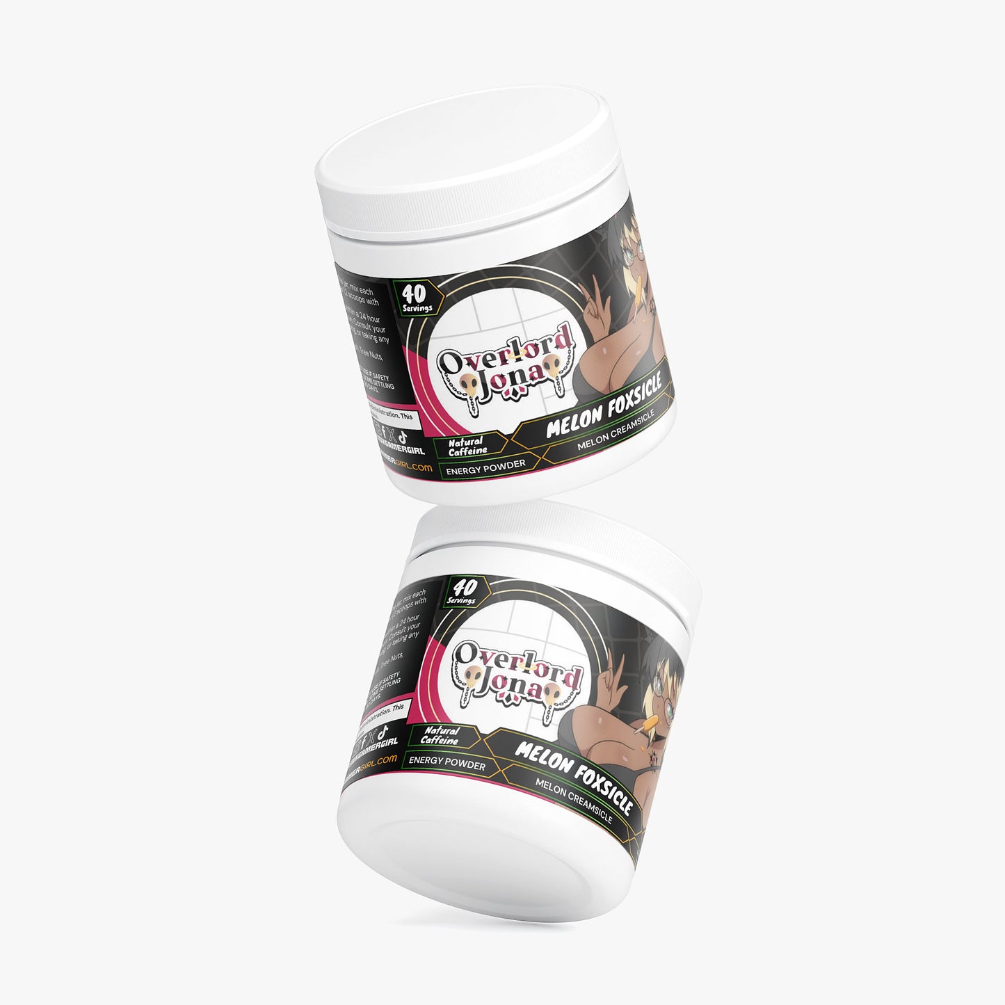 Overlord Jona - Melon Foxsicle Energy Powder (Melon Creamsicle)