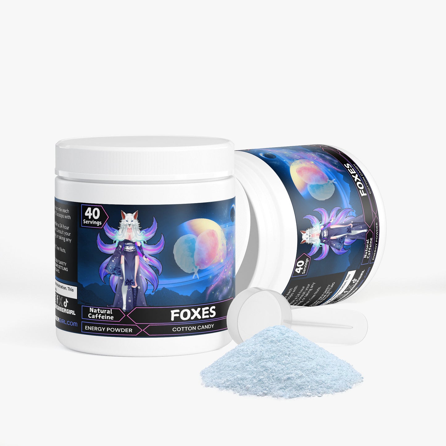 HazelWolfington - Foxes Energy Powder (Cotton Candy)