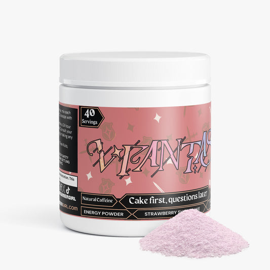 V FANTASY - Cake first, questions later Energy Powder (Strawberry Shortcake)