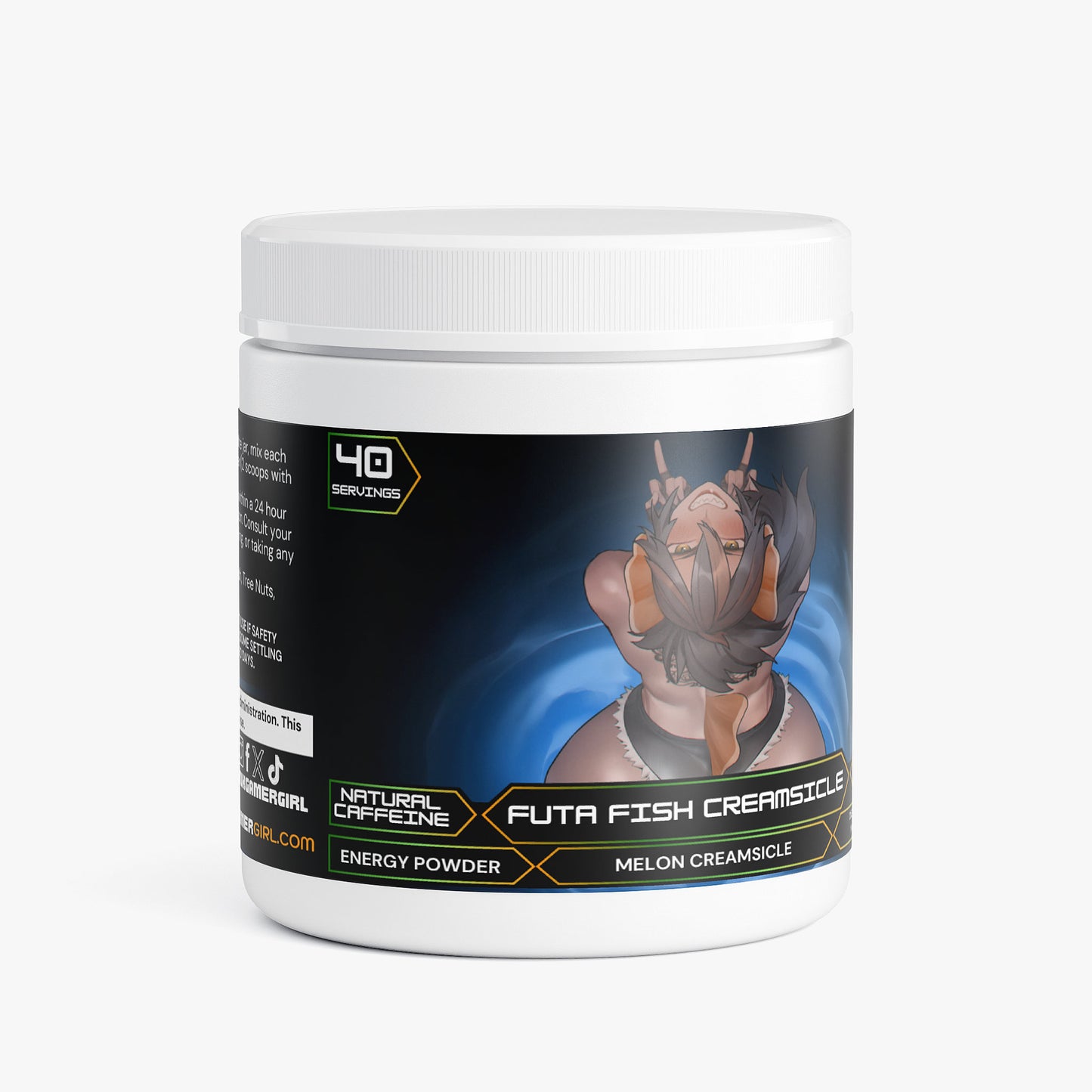 ViraTuber - Futa Fish Creamsicle Energy Powder (Melon Creamsicle)