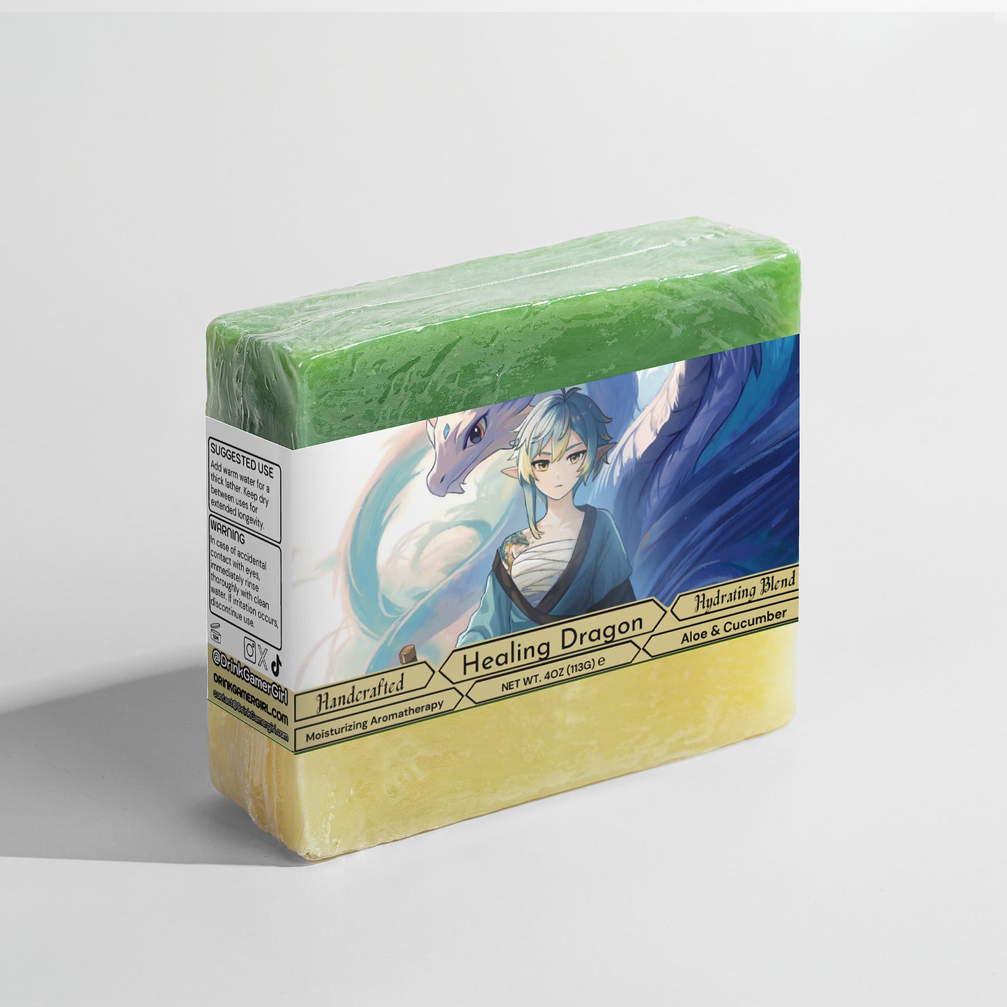 Sabiella Drakeheart - Healing Dragon Aloe & Cool Cucumber Soap