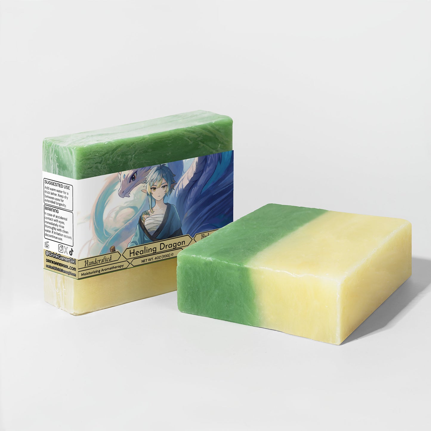 Sabiella Drakeheart - Healing Dragon Aloe & Cool Cucumber Soap
