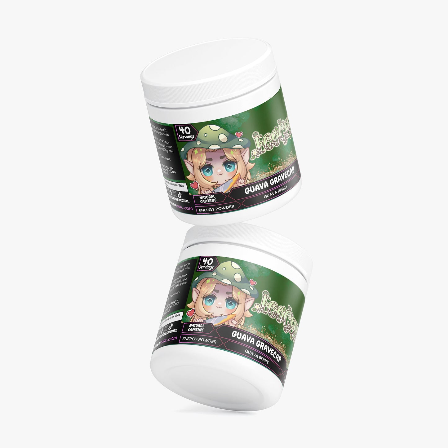 EcoGeeko - Guava Gravecap Energy Powder (Guava Berry)