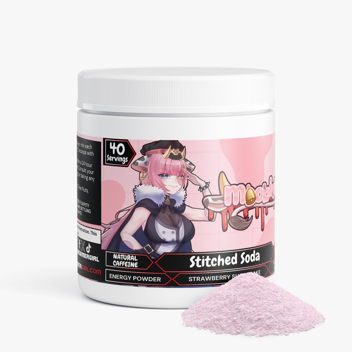 MoobieVT - Stitched Soda Energy Powder (Strawberry Shortcake)