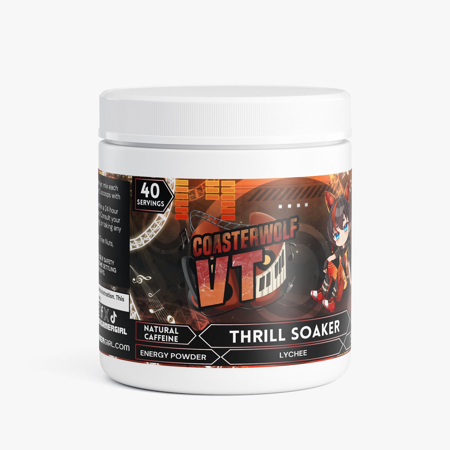 CoasterwolfVT - Thrill Soaker Energy Powder (Lychee Energy)
