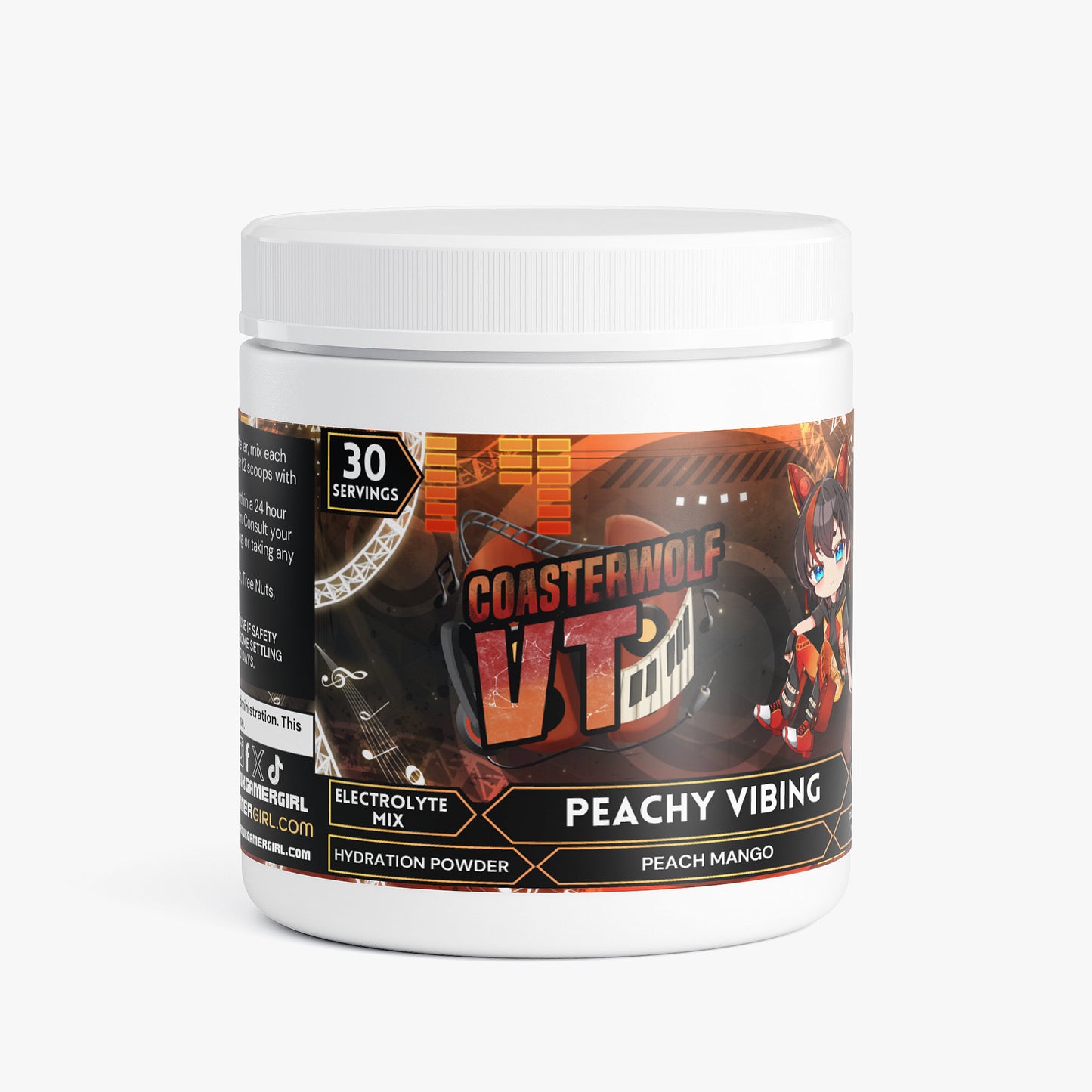 CoasterwolfVT - Peachy Vibing Hydration Powder (Peach Mango)