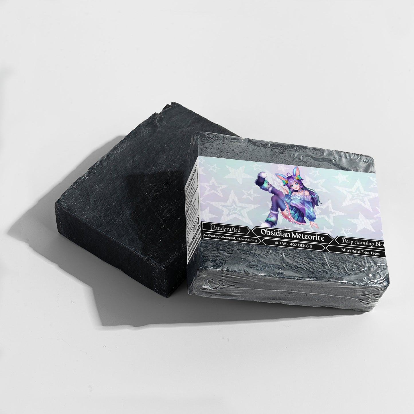 AuroraTheBunny - Obsidian Meteorite Charcoal Soap