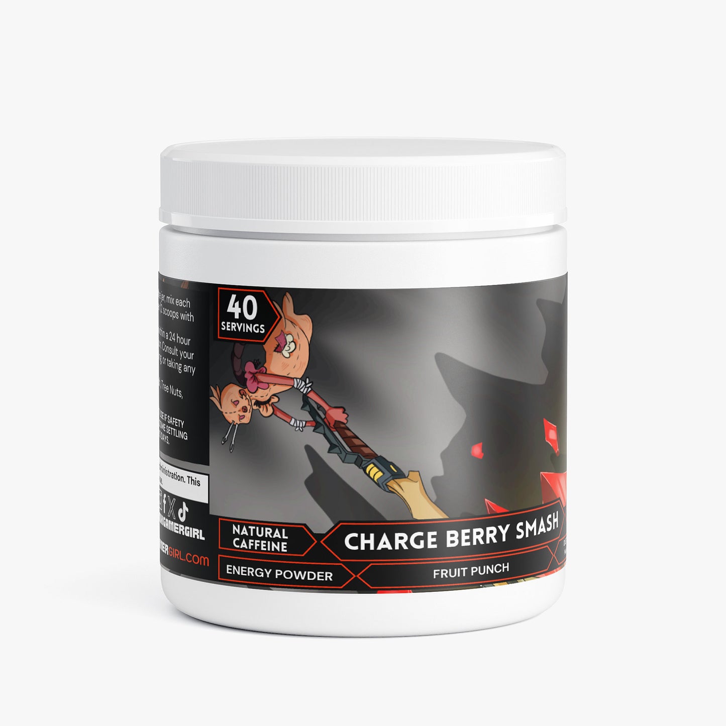 Durp Reflex - Charge Berry Smash Energy Powder (Fruit Punch)