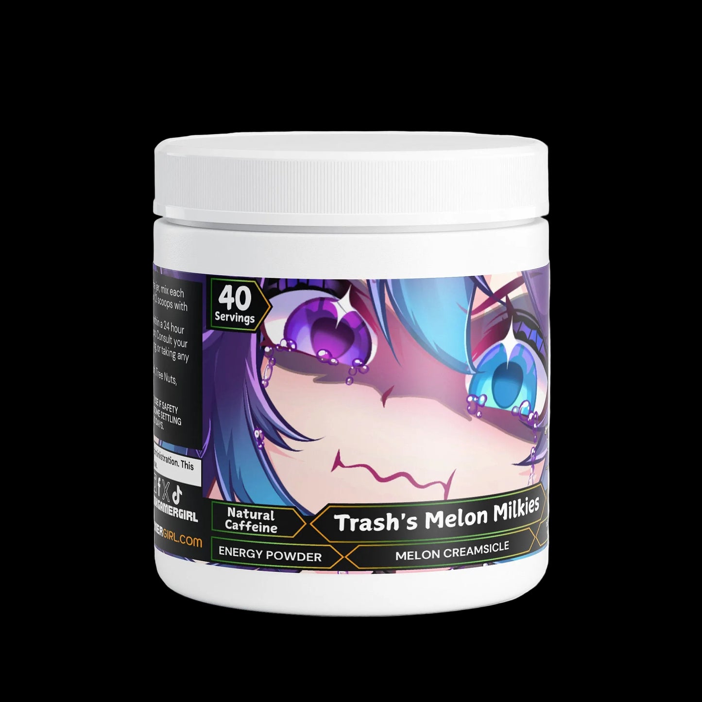 TrashedHeart - Trash's Melon Milkies Energy Powder (Melon Creamsicle)