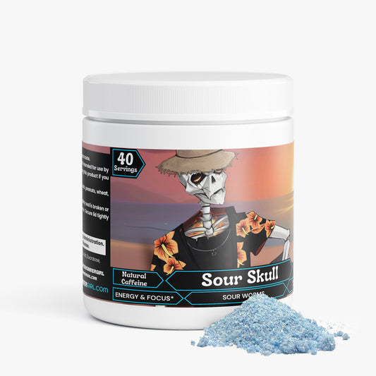 Undead Commander - Sour Skull Focus Powder (Sour Gummi Worm)