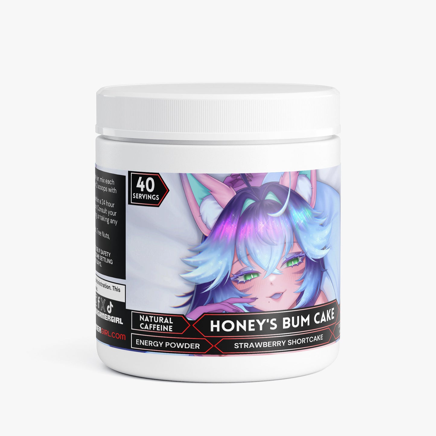 Honeybumz - Honey's Bum Cake Energy Powder (Strawberry Shortcake)