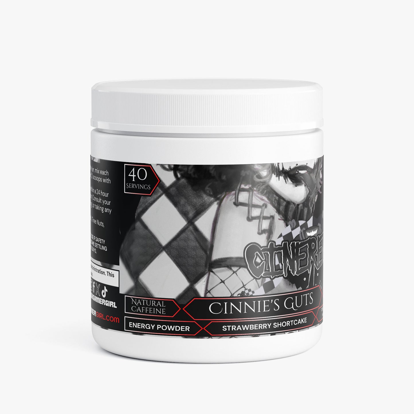 Cinereous - Cinnie's Guts Energy Powder (Strawberry Shortcake)