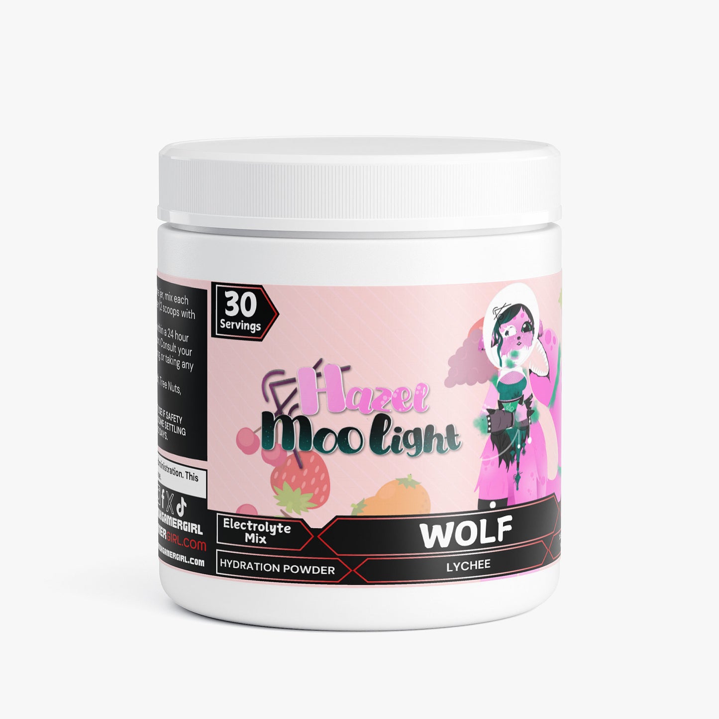 HazelMoolight - Wolf Hydration Powder (Lychee)