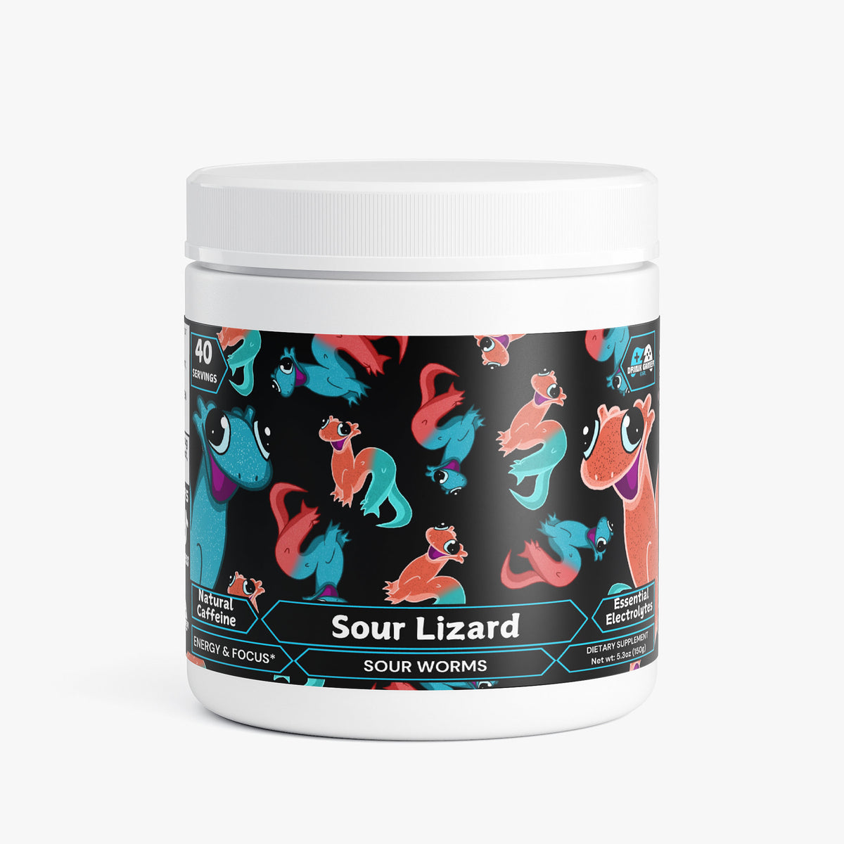 Sour Lizard - Focus Powder (SOUR Blue Raspberry Berry Punch)