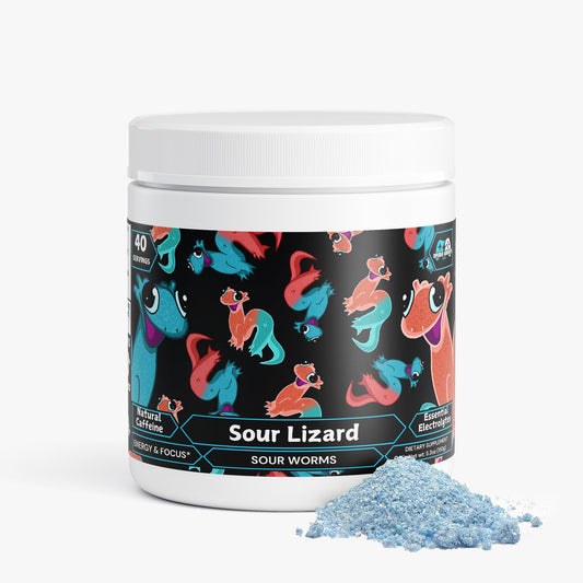 Sour Lizard - Focus Powder (SOUR Blue Raspberry Berry Punch)