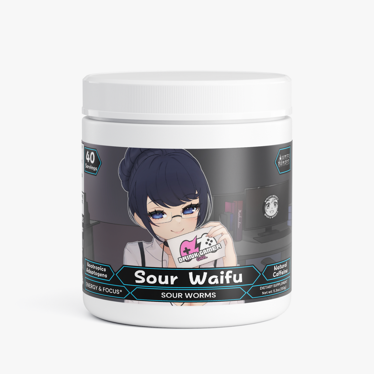 Waifu Wares - Sour Waifu Focus Powder (Sour Worms)