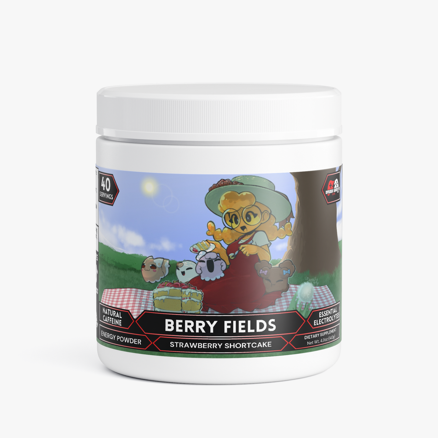 GoostieBee - Berry Fields Energy Powder (Strawberry Shortcake)