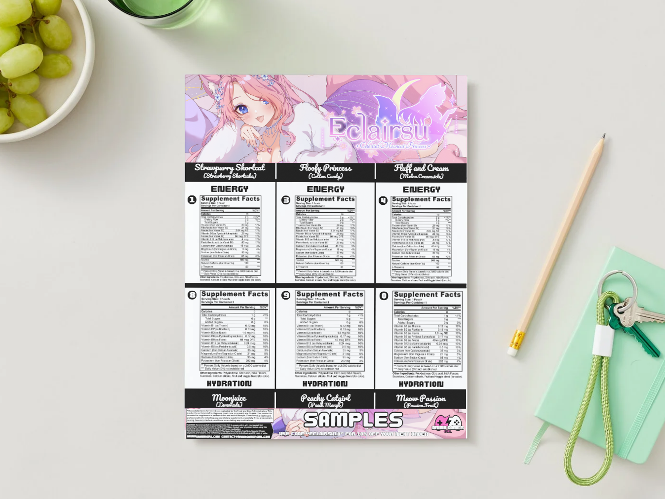 Eclairsu - Sample pack (6 Flavors)