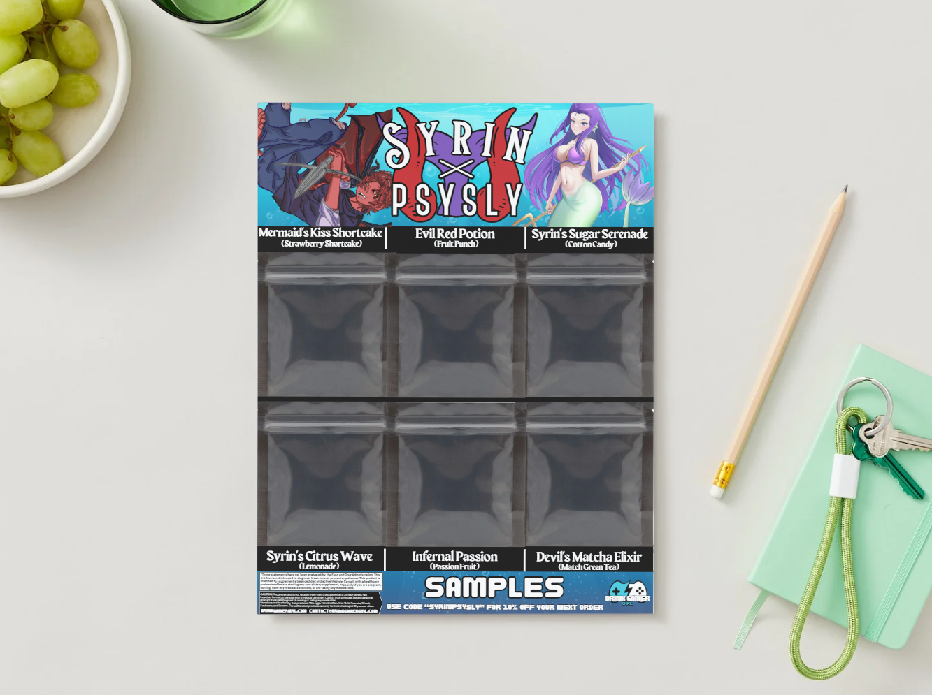Syrin & PsySly - Sample pack (6 Flavors)