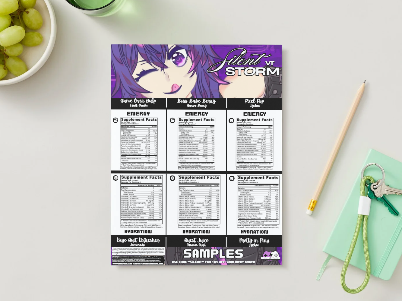 SilentStormVT - Sample pack (6 Flavors)
