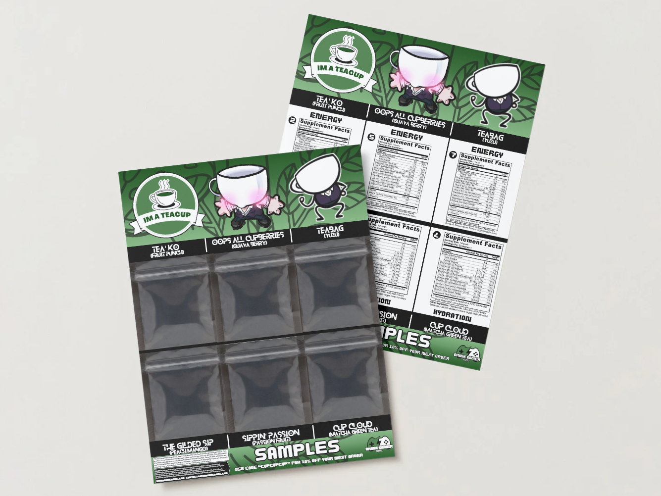 Im a Teacup - Sample pack (6 Flavors)