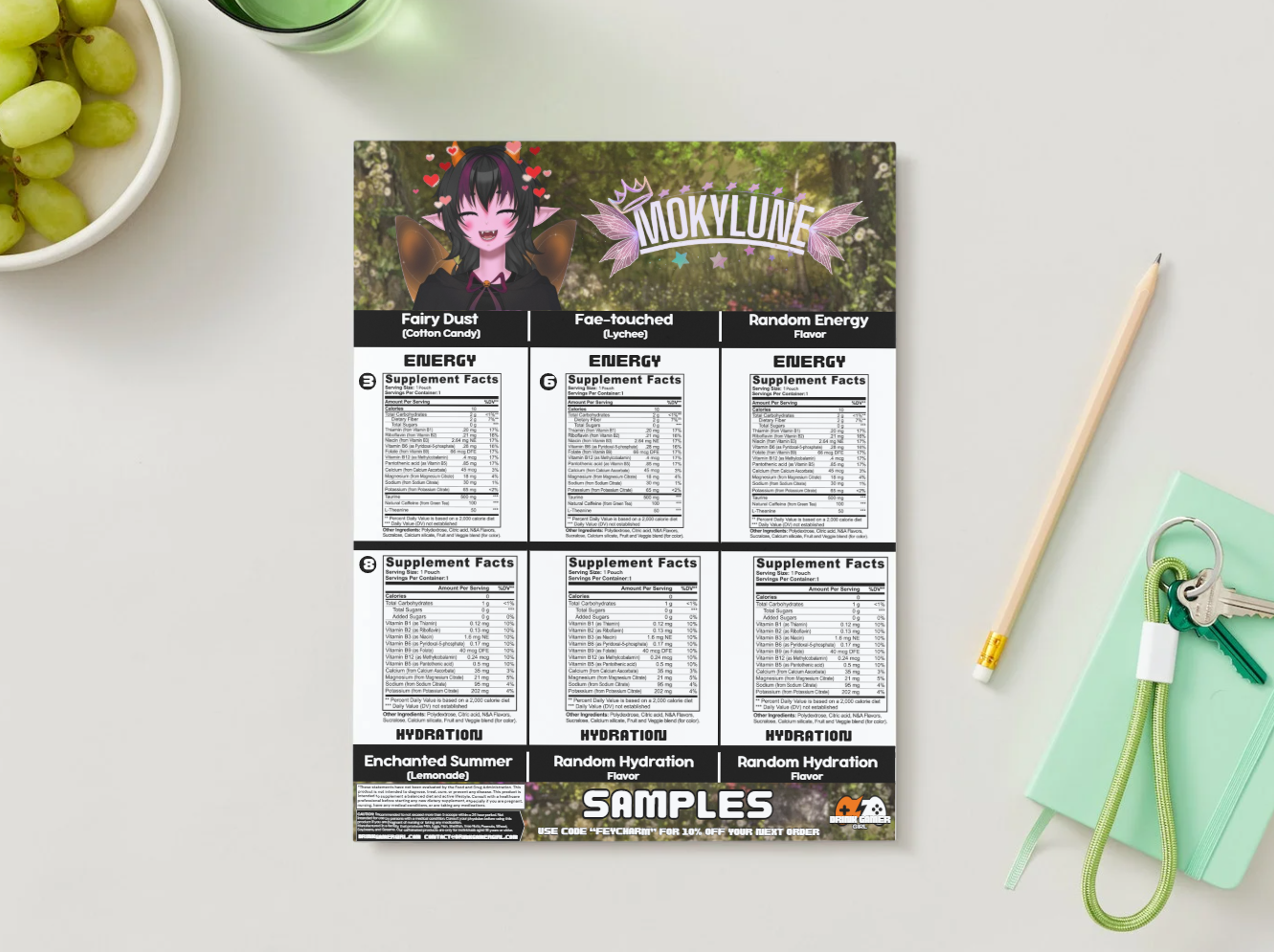 Mokylune - Sample pack (6 Flavors)