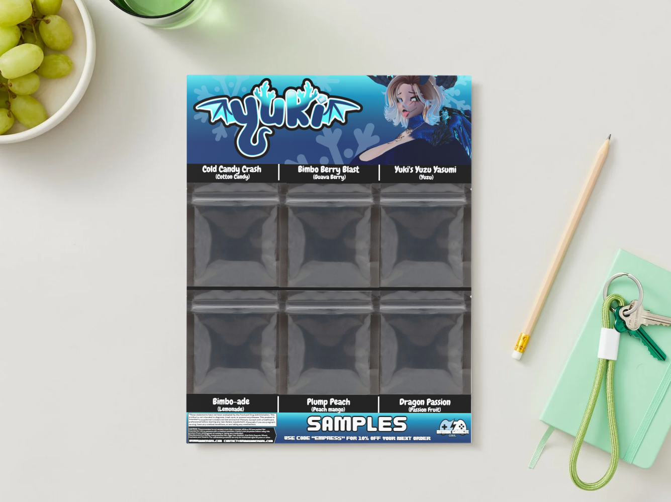 Empress Yuki - Sample pack (6 Flavors)