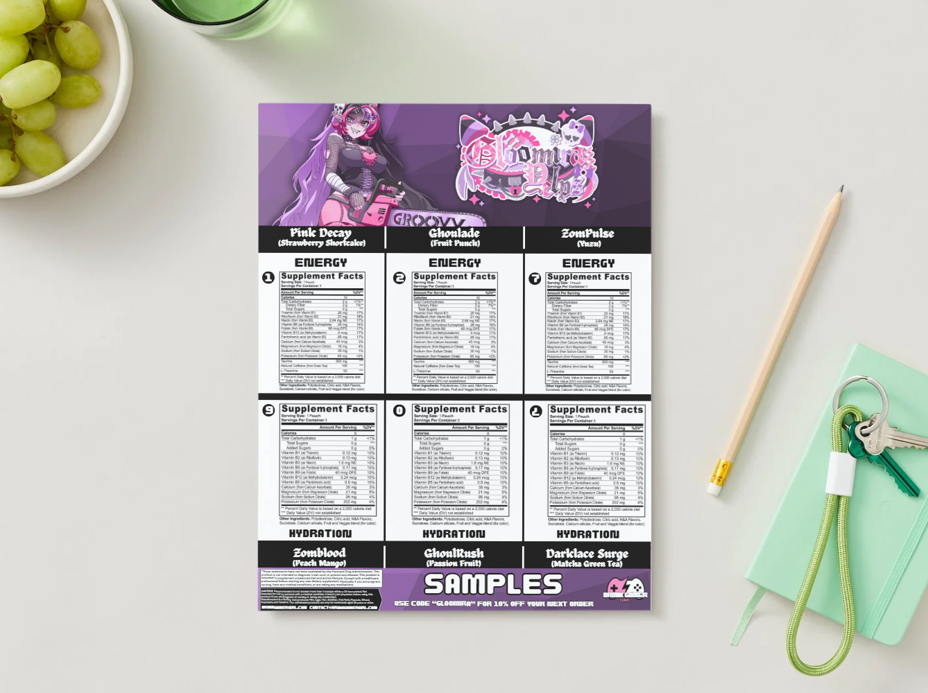 Gloomira Yelps - Sample pack (6 Flavors)