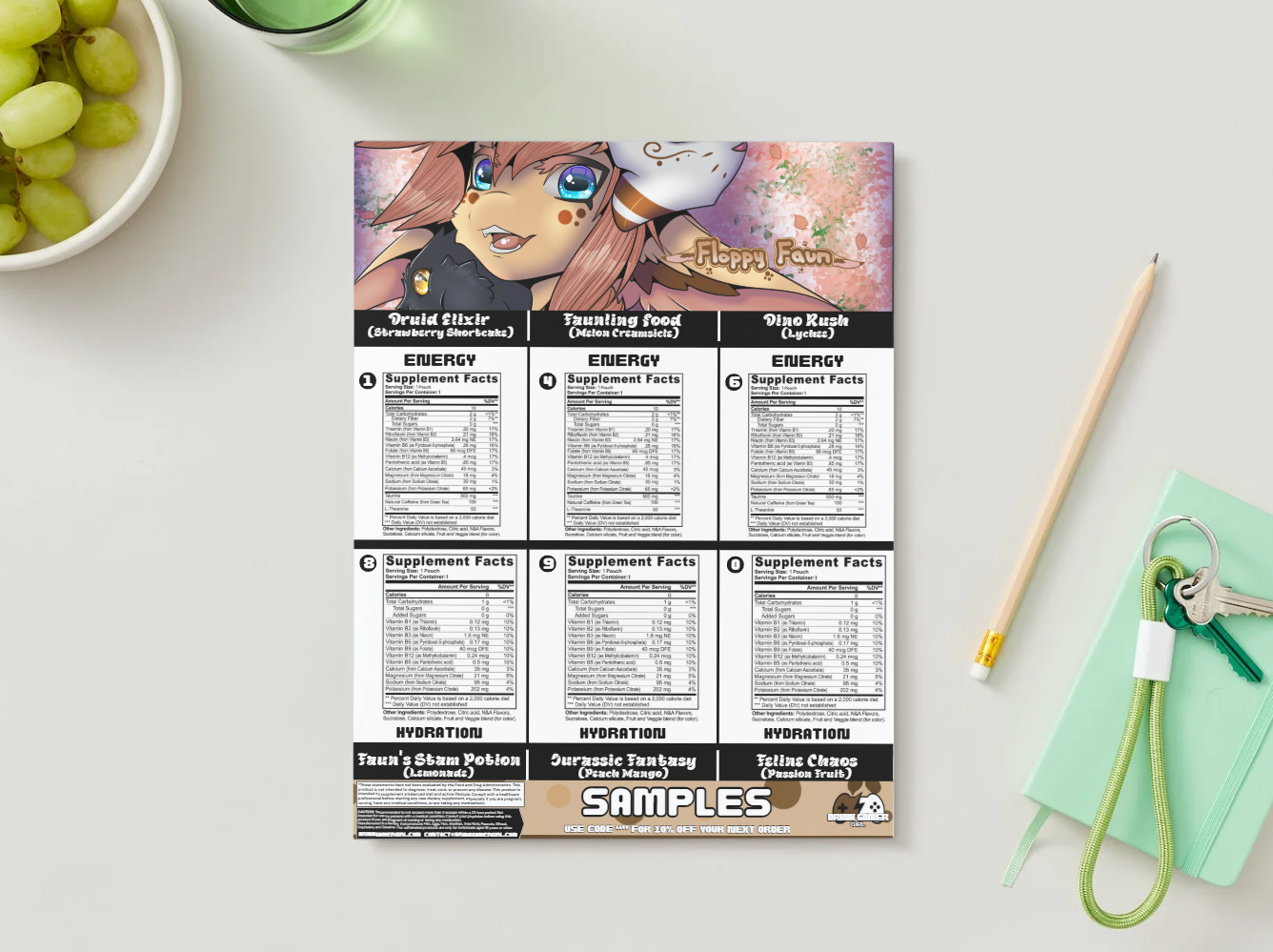 Floppy Faun - Sample pack (6 Flavors)