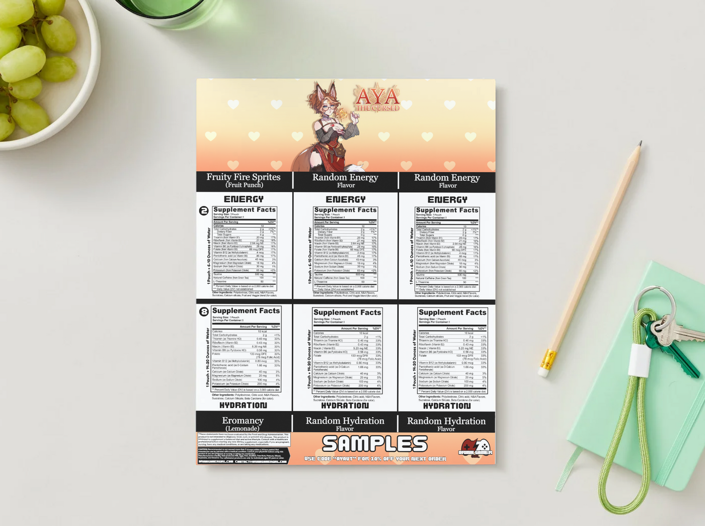 The Cursed Aya - Sample pack (6 Flavors)