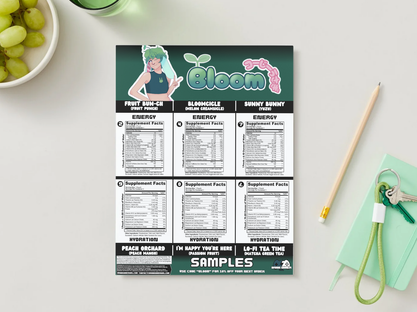 Bloomthebun - Sample pack (6 Flavors)