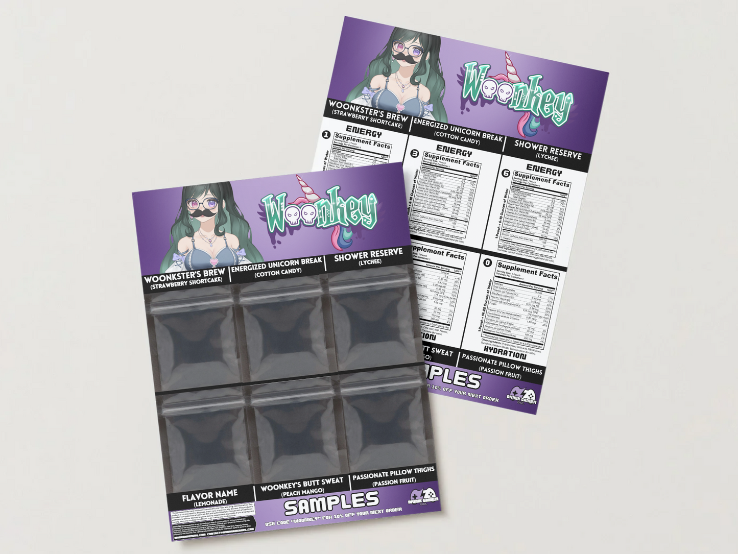 Woonkey - Sample pack (6 Flavors)