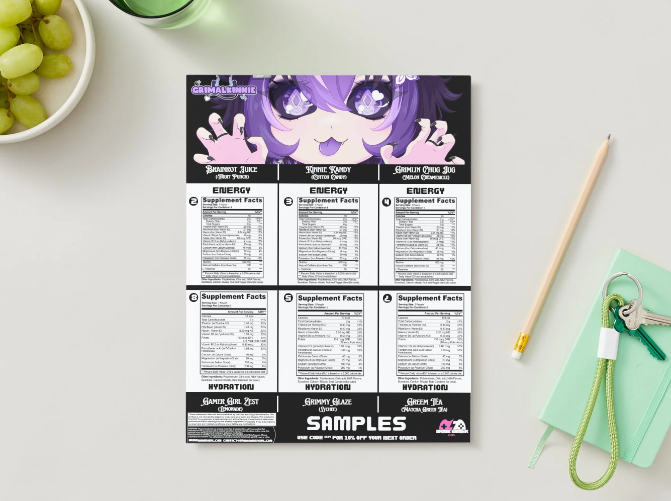 Grimalkinnie - Sample pack (6 Flavors)